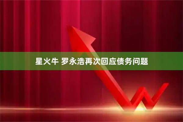 星火牛 罗永浩再次回应债务问题